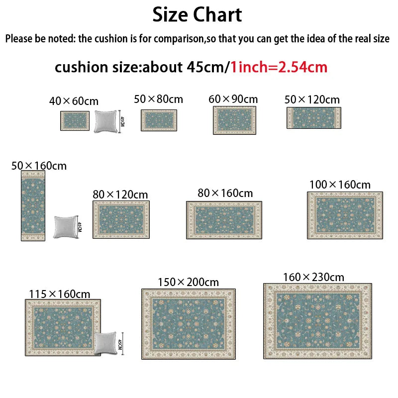 European Floral Carpets for Living Room Sofas Big Size Luxury Rugs Decoration Bedroom Carpet home Floor Mat tapis salon 카페트
