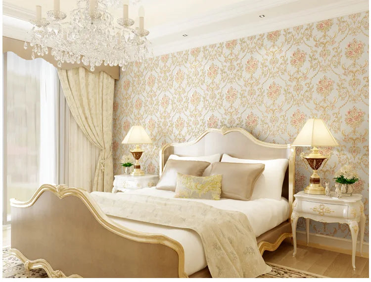 Floral Wallpaper Self-adhesive Warm Girl Bedroom 3d Thickening Wall Decoration Stickers Living Room Restaurant Sofa Background