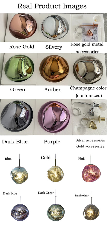 Nordic Lava Loft LED Pendant Light Modern Light PVC Lighting Living Room Indoor Decor Home Fixtures Kitchen Hanging Pendant Lamp