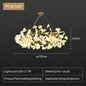 Nordic gingko leaf LED chandelier modern Kitchen living room Bedroom Dining room round interior loft ceiling hanging light