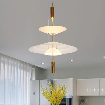 Modern Flying Saucer LED Pendant Lights Personality Home Decor Hanging Lamp Dining Table Bar Living Room Artistic UFO Chandelier