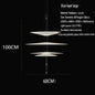 Modern Flying Saucer LED Pendant Lights Personality Home Decor Hanging Lamp Dining Table Bar Living Room Artistic UFO Chandelier