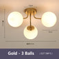 Nordic Milk White Glass Chandel Ceiling Lights for Living Room Bedroom LED Chandelier Kitchen Light Black Lighting Light Fixture