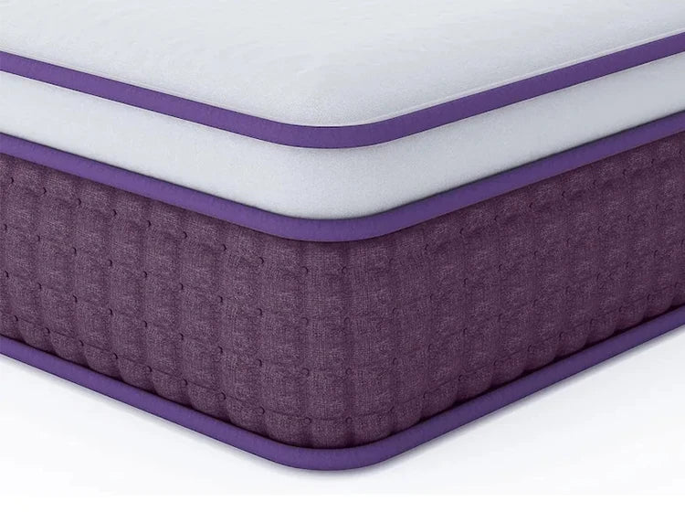 High Quality Vacuum Packed Latex Purple Mattress king Size Roll up Bed Spring Mattress in Box