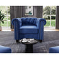 Chair for Living Room,Velvet No Sagging, Living 24'' Comfy Seat Depth, Accent Tool-Free Assemble