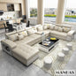 Linlamim Fabric Sofa Set Furniture Living Room Sofa Set With USB And Stools