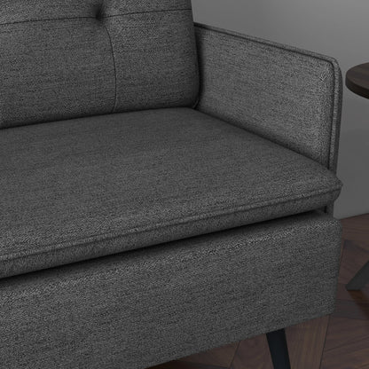 HOMCOM Modern Upholstered Two Seater Sofa for Bedroom Living Room