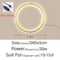 Simple Circle Background Decoration Lamps New Modern LED Wall Lights Living Room Bedroom Bedside Aisle Corridor Indoor Lighting