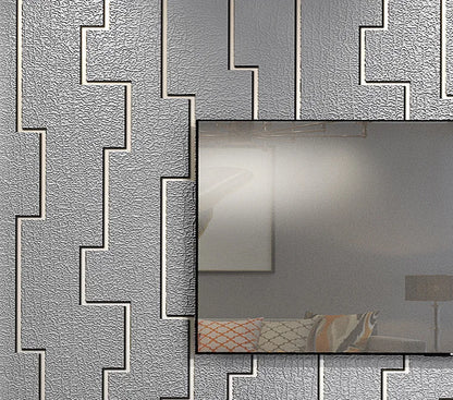 Dark Velvet Wallpaper Coffee Color 3D Thickened TV Background Wall Living Room Non-woven Non-self-adhesive Simple Wall Sticker