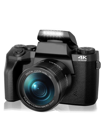 2025 16X Zoom 64MP DSLR HD WIFI Cameras 4.0 Touchscreen 4K Digital for Tiktok Photography Video Live Streaming Vlogging