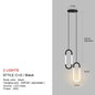 Nordic Luxury LED Chandelier Dining Room Kitchen Fixtures Decor Restaurant Pendant Lights Bedroom Bar Black Gold Hanging Lamp