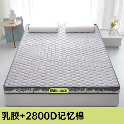 Thai latex filling Mattress Floor mat Foldable Slow rebound Tatami Cushion Cover Bedspreads 5/8cm thickness King Twin Queen Size