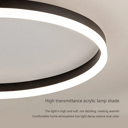 Modern LED Ceiling Lamp Chandelier for Living Dining Room Kitchen Bedroom Nordic Simple Round Home Decor Lighting Fixture Luster