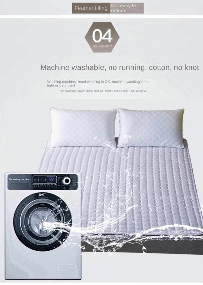 Anti-Skid Thin Cotton Mattress Cushion Protective Pad Hotel Bed Cotton-Padded Mattress Summer Cold Cold Mattress Dormitory Mat