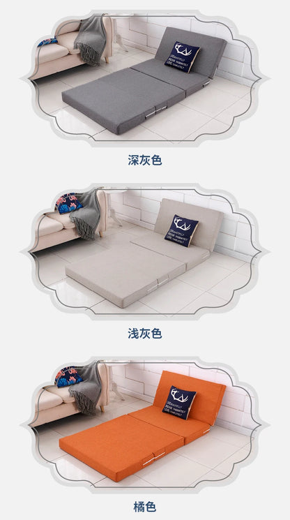 Compact Memory Foam Folding Mattress Office Nap Bed Compact Tatami Yoga Mat Foldable Sponge Mattress Portable Single Bed for Eas