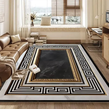 Retro Versace Style CARPET FOR LIVE ROOM Non-slip Bedroom Soft Large Rug Hall Decoration Washable Floor Mats Customizable Ковер