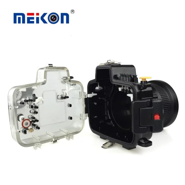 Meikon 40 M 130ft Waterproof Underwater Camera Housing Diving Kasus untuk Canon EOS DSLR 80D Digital Kamera Scuba Pakaian