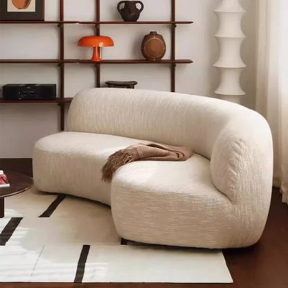 Light Luxury High Quality Curved Sofa Lounge Corner Italiano Modern Couch Ergonomic Relax Adults Canape Salon Home Furniture