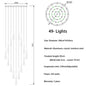 Modern crystal light chandelier for staircase large gold drop design led cristal lamp long villa lobby hanging lighting fixture