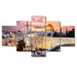 5 Panel The Quran Islamic Calligraphy Canvas Painting Motto Mosque Posters Prints Wall Art Canvas Printed Pictures Home Decor