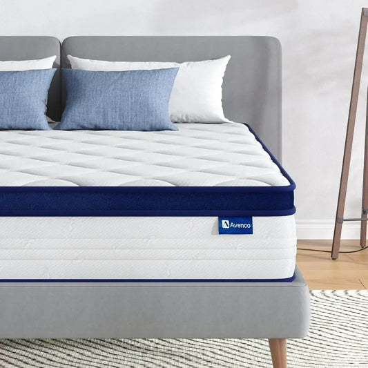 Mixed Spring Mattress with Comfortable Foam and Pocket Coil 12 Inch Box Full Mattress