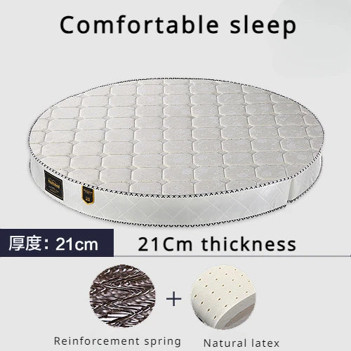 Cozy Spring Round Mattresses Hard Foldable Folding Queen Round Mattress King Size Sleeping Colchon Plegable Bedroom Furniture