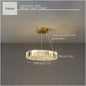 2024 Led Luxury Crystal Ceiling Pendant Lamp Living Room Bedroom Hanging Chandelier Bar Dining Table Light for Room Decor Lustre