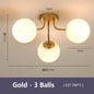 Nordic Milk White Glass Chandel Ceiling Lights for Living Room Bedroom LED Chandelier Kitchen Light Black Lighting Light Fixture