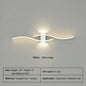 Modern LED Strip Wall Lamp Double Curve Remote Control Light Bedside Decor Black Gold Wall Sconces Living Room Bedroom Led Fixtu