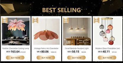 Feather Chandelier Ceiling Lamp LED Pendant Light Nordic Home Decor Lustre Modern Chandelier Pendant Light for Living Room