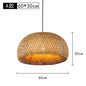 Bamboo Lantern Bamboo Woven Chandelier Chinese Restaurant Tea Room Chandelier Japanese Restaurant Straw Hat Rattan Woven Chandel