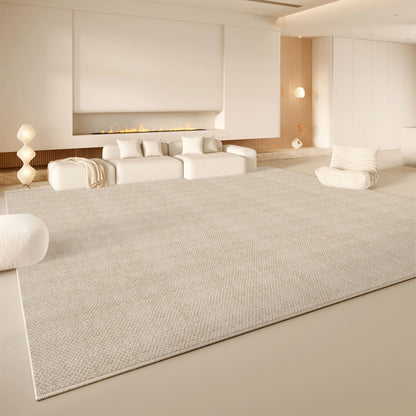 VIKAMA Cream Wind Carpet Living Room Light Luxury Premium Feeling Faux Cashmere Floor Mat Large Full Pave Home Essentials