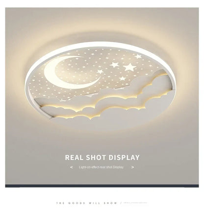 SANDYHA Nordic Children LED Ceiling Lamp Lantern Nursery Bedroom Kids Room Lustres Lampara Techo Para Quarto Home Decor Lighting
