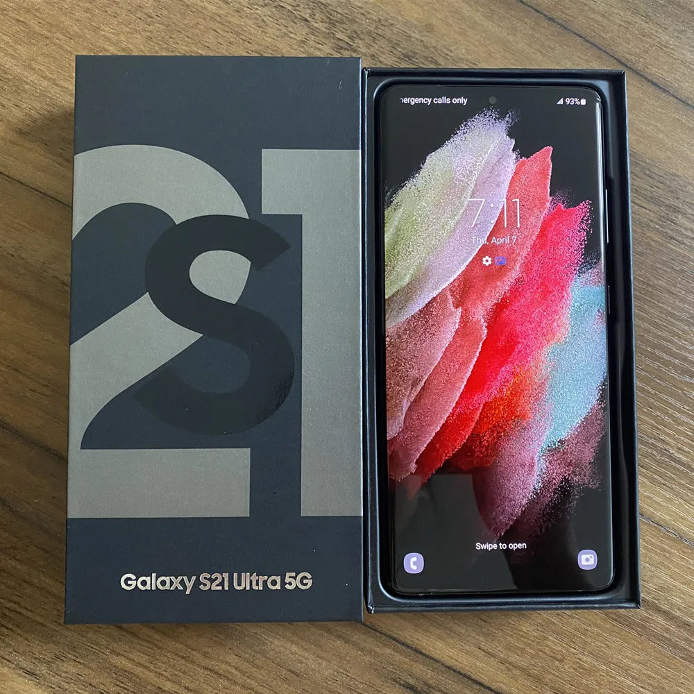 Samsung Galaxy S21 Ultra 5G G998U1 6.8" AMOLED RAM 12/16GB ROM 128/256/512GB Snapdragon NFC Unlocked Original Android Phone