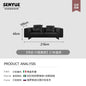 Large Nordic Italian Sofa Luxury Beige Leather Designer Modern Double Couch Living Room Chaise Canape Salon Home Furniture