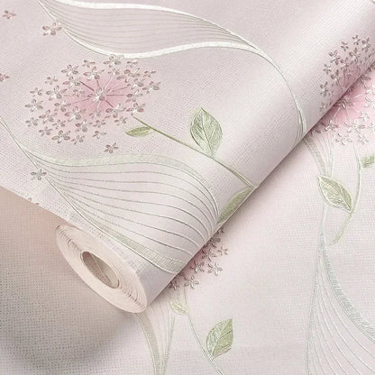 Floral Wallpaper Self-adhesive Warm Girl Bedroom 3d Thickening Wall Decoration Stickers Living Room Restaurant Sofa Background