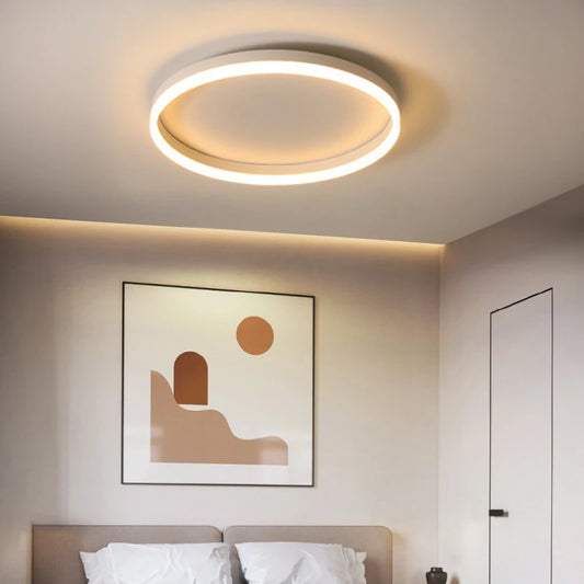 Modern LED Ceiling Lamp Chandelier for Living Dining Room Kitchen Bedroom Nordic Simple Round Home Decor Lighting Fixture Luster