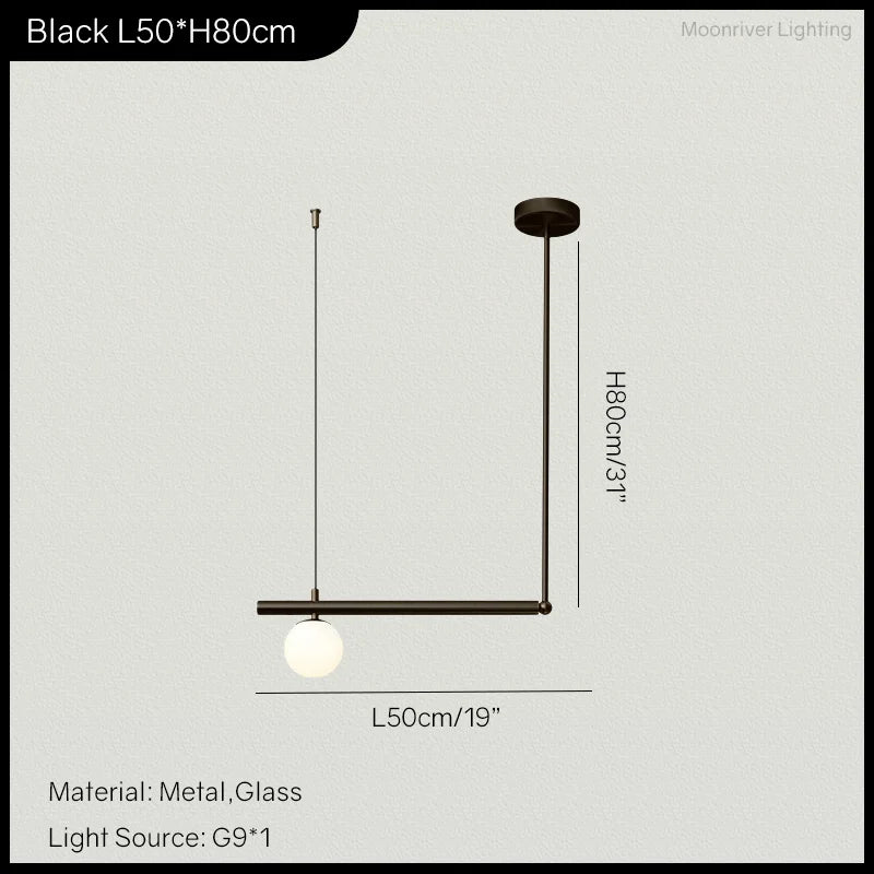 Hanging Lamp for Home LED Modern Minimalist Living Room Chandelier Simple Linear Restaurant Pendant Light Nordic Creative Shop