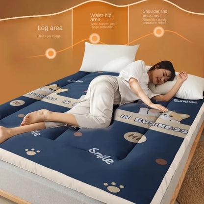 Tatami Soft Mattress for Dormitory Single Bed Mat Soy Fiber Cushioned Floor Mat Double Mattress for Comfortable Sleep