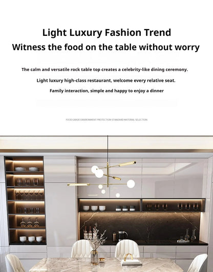 Luxury Dining Table Manger Chair Set Living Room Console Table Dressing Gold Space Savers Multifunction Yemek Masaları Furniture