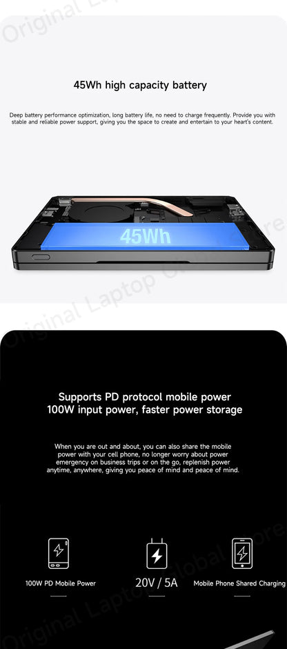 GPD Pocket 4 2025 Model AMD R7 8840U/AI 9 365/AI 9 HX 370 Processor 8.8-inch 2.5K Resolution 144 Hz Refresh Rate Mini Laptop