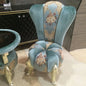 European-Style Leisure Chair Coffee Table Three-Piece Living Room Sofa Couch Balcony Table and Chair Living Room