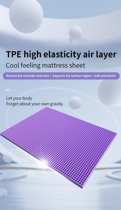 Twin Size Cooling Breathable TPE Gel Grid Mattress Topper