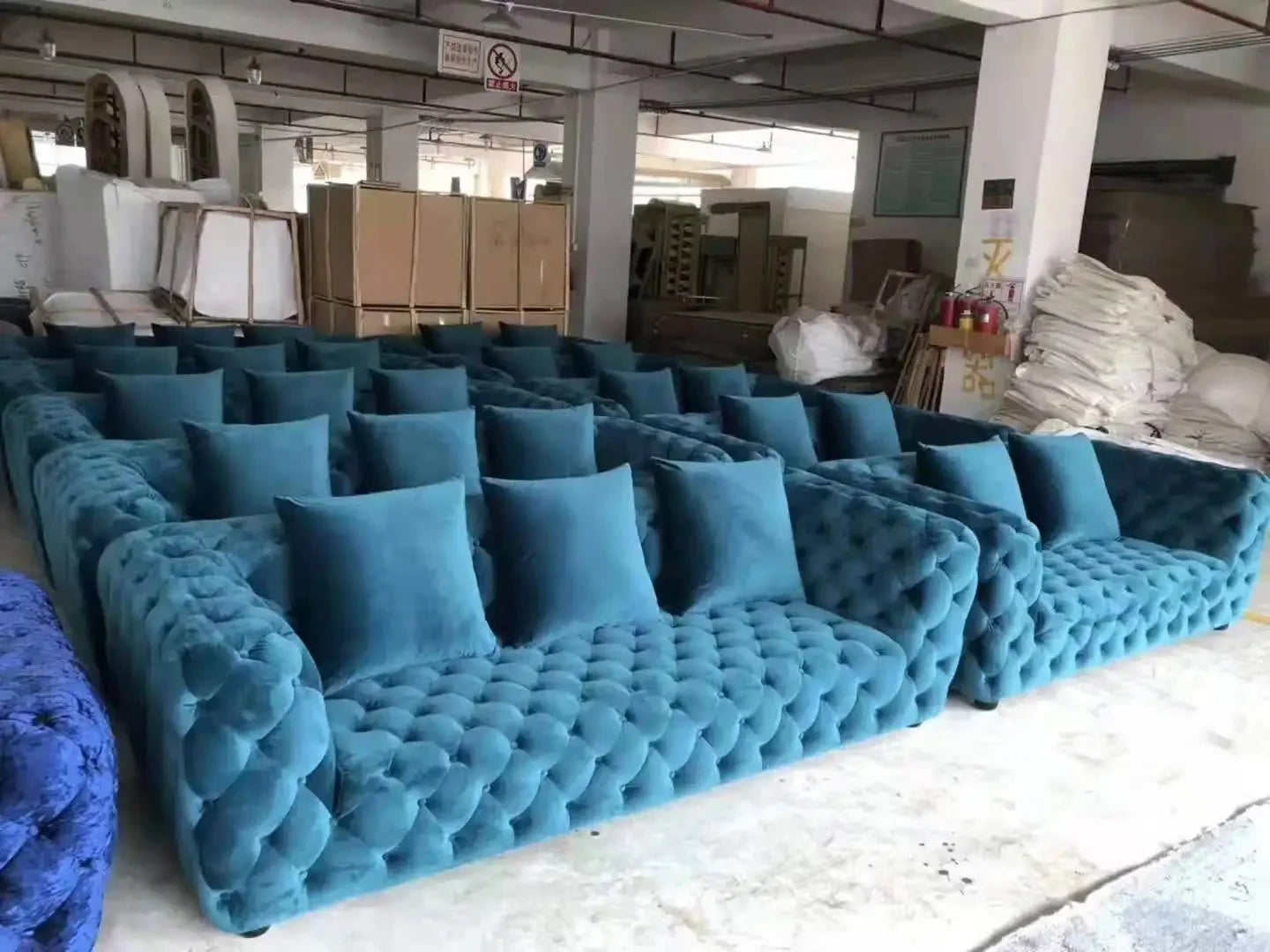 Luxury Furniture Sectional Corner Couch 1+2+3 Luxury Furniture Set Italian Modern Living Room Sofa Sets