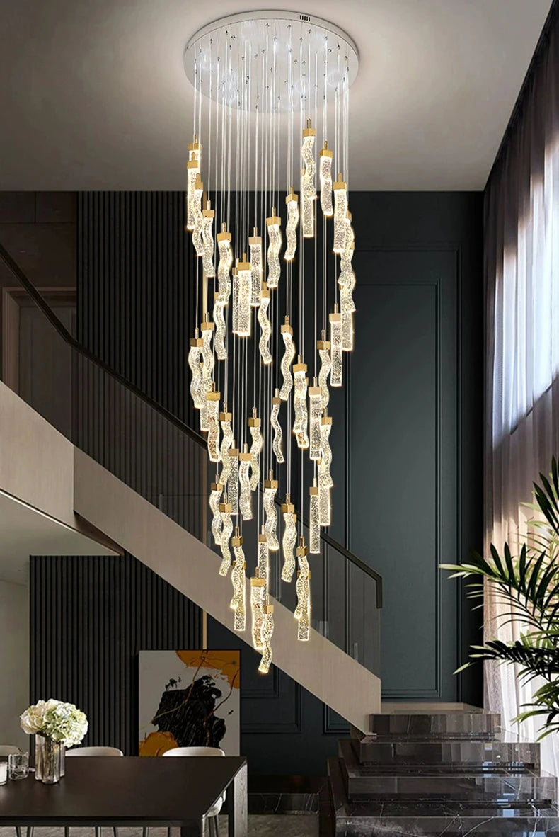Nordic home decoration, stair chandelier, living room bedroom and dining room Pendant lights, ceiling light, indoor lighting
