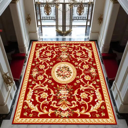 Black Gold High-end Luxury Carpet Living Room Large Area Rug Europe and America Home Decoration Bedroom Rug Washable Floor Mat