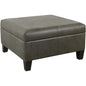 Home Decor Luxury Large Faux Leather Square Storage Ottoman | Ottoman With Storage for Living Room & Bedroom Rattan Chair Stool