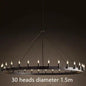 Modern American Retro Iron Pendant Lamp Vintage Industrial Led Droplight Round Cafe Restaurant Bar Knight Candle Chandelier