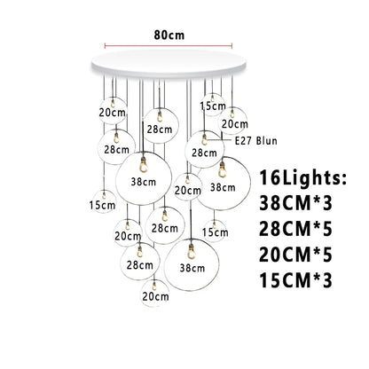Nordic Lava Loft LED Pendant Light Modern Light PVC Lighting Living Room Indoor Decor Home Fixtures Kitchen Hanging Pendant Lamp