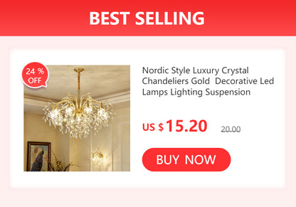 Round Gold Crystal Chandelier For Bedroom Living Room Dining Room Lounge Modern Luxury Gold Ceiling Crystal Branch Chandeliers